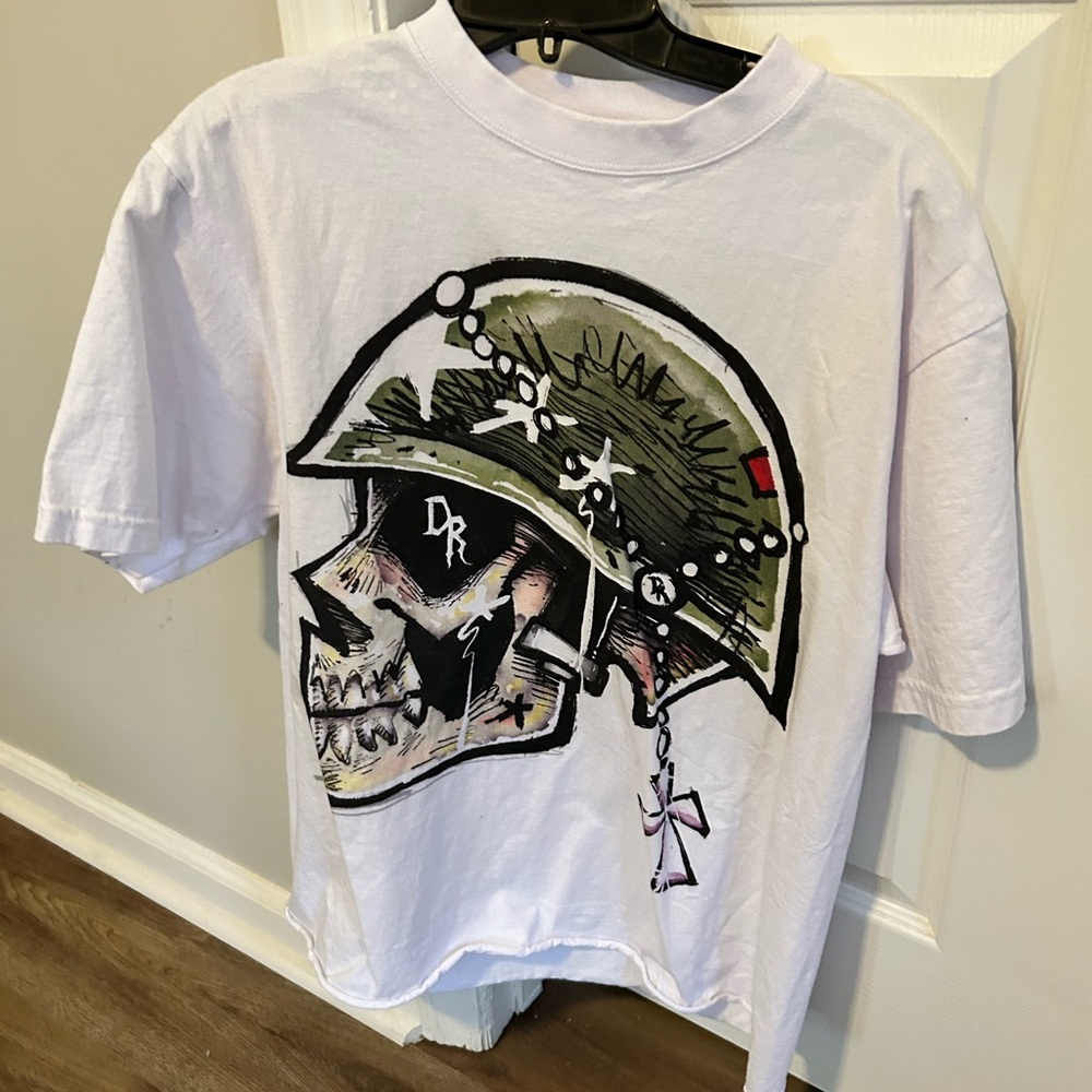 Dead romance cropped graphic tee